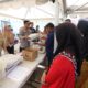 Pj.Wali Kota Banda Aceh Bakri Siddiq bersama Kapolresta Banda Aceh Kombes Pol.Fahmi Irwan Ramli memantau langsung pasar murah yang digelar di Taman Ratu Safiatuddin Banda Aceh, Selasa (13/06/23). (Waspada/T.Mansursyah)