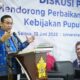 Anggota Ombudsman RI Yeka Hendra Fatika sebagai Keynote Speaker pada diskusi publik kebijakan pupuk bersubsidi di Aula Fakultas Pertanian USK Banda Aceh, Selasa (13/06/23). (Waspada/T.Mansursyah)