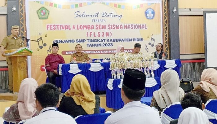 Banyak SMP Di Pidie Kurang Berpartisipasi Di Ajang FLS2N 2023