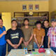 Tiga pelaku dan barang bukti saat diamankan di Mapolsek Raya Kahean.(Waspada/ist).