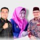 Dari kiri Ketua DPRK Simeulue, Irwan Suharmi, Wakil Ketua DPRK, Rosnidar Mahlil dan Ihya Ulumuddin. Foto didesain Jumat (16/6) Waspada/Rahmad