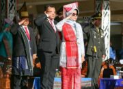 Pimpin Peringatan Harlah Pancasila, Wali Kota P. Siantar Pakaian Adat Simalungun