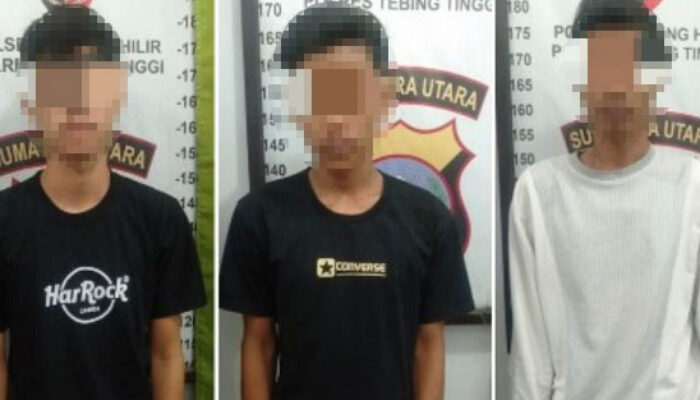 Polsek Padang Hilir Berhasil Ringkus 3 Pelaku Pencurian Sepatu
