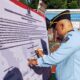 Kepala Rutan Tarutung, Ismet Sitorus sedang menandatangani komitmen bersama transformasi pemutakhiran Data Sistem Informasi Pegawai (Dat Simpeg), Senin (19/6). Waspada/ist