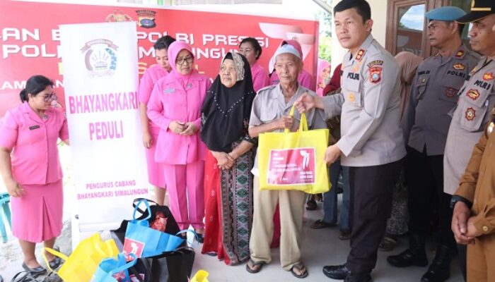 Sambut Hari Bhayangkara, Polres Simalungun Salurkan 1.100 Paket Sembako