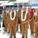 KETUA Tim Penilai Lomba Kelurahan Terbaik Tingkat Sumut Tahun 2023 Liga Dakwa Daulay, S.Sos, didampingi Bupati Deliserdang H.Ashari Tambunan disambut Camat Galang Rahmat Azhar Siregar, S.STP, MM, TP PKK dan lainnya, Senin (19/6). (Waspada/Ist)