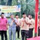 Wabup H.Zonny Waldi, membuka Raimuna Cabang XII Kwarcab Gerakan Pramuka Simalungun 2023, ditandai pemukulan kentongan di Bumi Perkemahan Pusdiklatcab Gerakan Pramuka Simalungun, Jln. Asahan Km 6,5 Kec. Siantar, Jumat (23/6).(Waspada/ist)