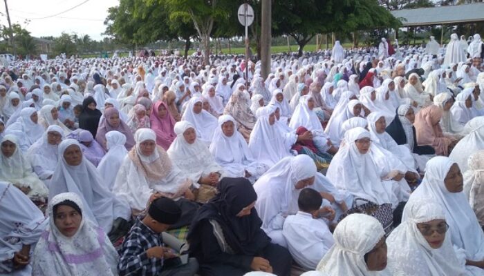 Di Nagan Raya Ribuan Jamaah Tarekat Syattariyah Shalat Idul Adha