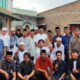 Ketua PD Muhammadiyah Sergai Achyar, Imam/Khatib Ustaz Jufri Hidayat bersama jemaah Muhammadiyah Kec.Sei Bamban usai salat Idul Adha 1444 H, Rabu (28/6) di masjid Taqwa Muhammadiyah Desa Pon. (Waspada/Ist)