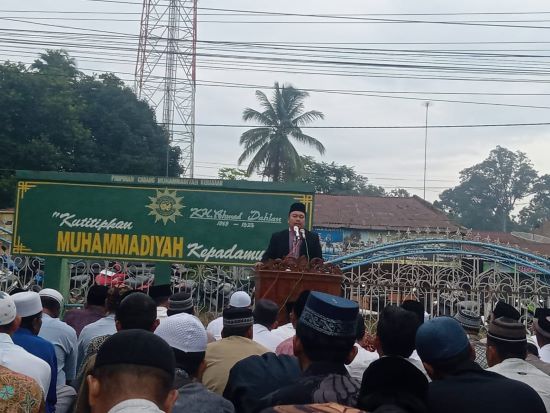 Warga Muhammadiyah Di Simalungun Laksanakan Sholat Idul Adha