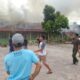 Lima ruangan SD Negeri Lawe Bulan dan tiga unit rumah warga Desa Muara Lawe Bulan Kecamatan Babussalam Aceh Tenggara hangus terbakar, Jumat (30/6) pukul, 14.00 WIB. Waspada/Ist