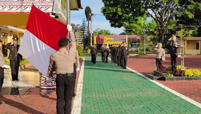Polres Simalungun Gelar Upacara Harlah Pancasila, Ini Pesan Irup