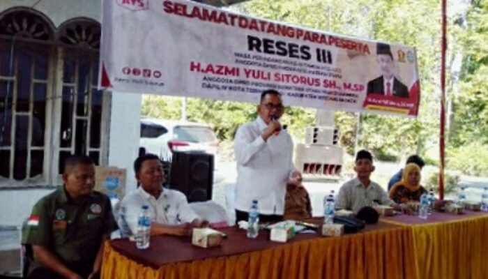 Anggota DPRD Sumut H. Azmi Yuli Sitorus Serap Aspirasi Masyarakat Dusun IV, Kecamatan Perbaungan