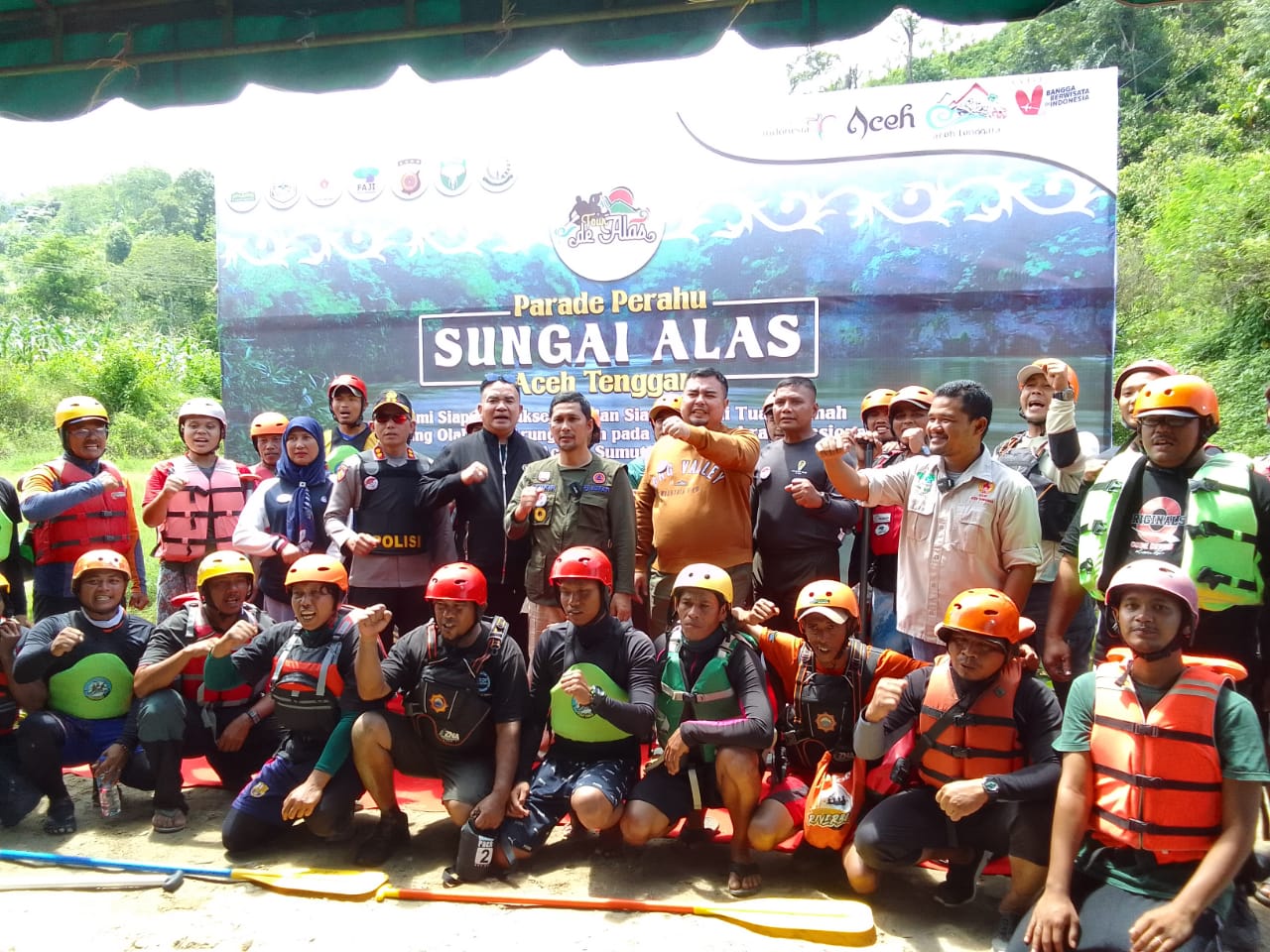 Pj Bupati Agara Olahraga Arung Jeram Di Sungai Alas