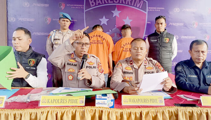 Polres Pidie Tangkap Pembobol Rumah Warga