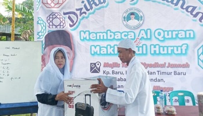 TGS Ganjar Beri Bantuan Sound System ke Majelis Taklim di Langkat