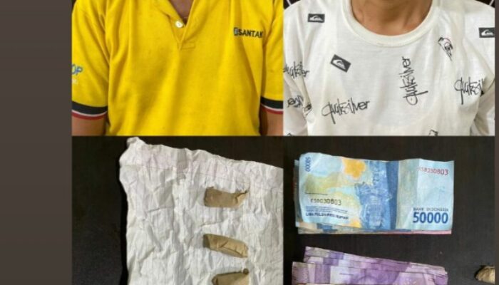 Dua Tersangka Pengedar Ganja Ditangkap Polisi
