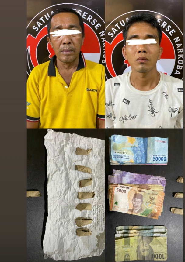 Dua Tersangka Pengedar Ganja Ditangkap Polisi