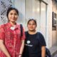 DIANA, dan Juwita warga Kecamatan Helvetia, menyampaikan berbicara soal begal. Waspada/Ist