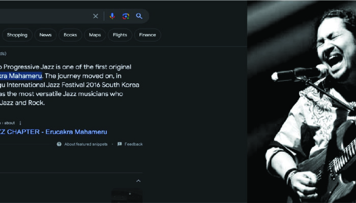 Google Catat Erucakra Mahameru Penemu Genre Neo Progressive Jazz 