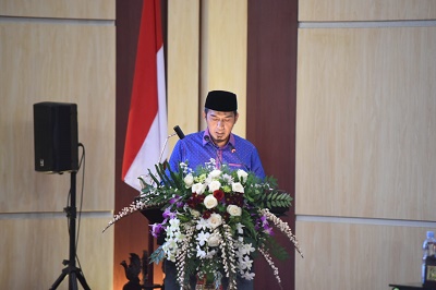 ANGGOTA Fraksi PKS, Dr. Rudiawan Sitorus dalam rapat paripurna tentang Pemandangan Umum terhadap Penjelasan Kepala Daerah atas Rancangan Peraturan Daerah Kota Medan tentang PBG di Kota Medan, Selasa (4/7). Waspada/Yuni Naibaho