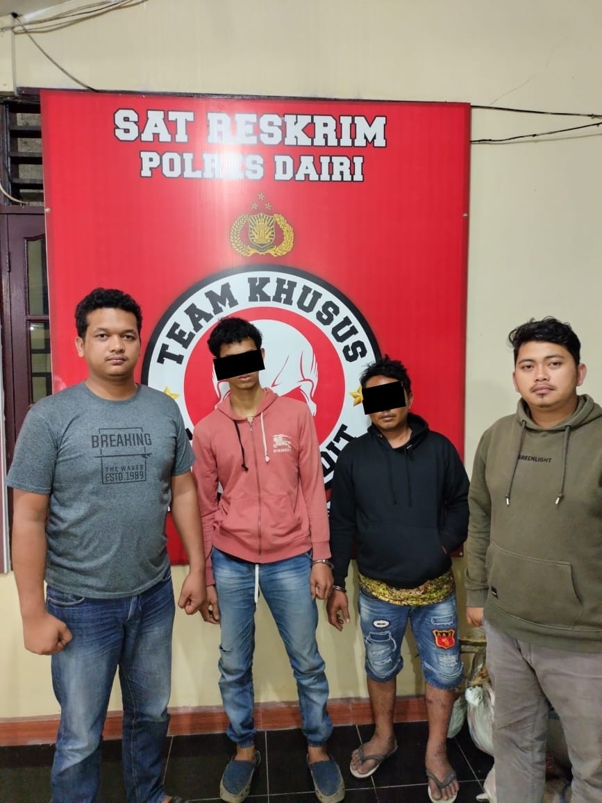 Sat Reskrim Polres Dairi Tangkap Dua Pria Tersangka Curanmor