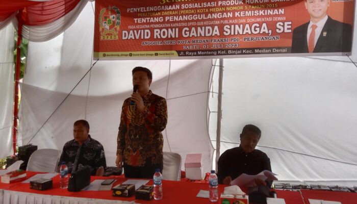 Sosialisasikan Perda Penanggulangan Kemiskinan, David Roni Minta Kepling Peduli Warganya