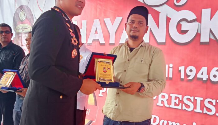 Presiden IPM Dapat Penghargaan Dari Polres Madina
