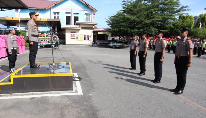 36 Personel Polres Agara Naik Pangkat