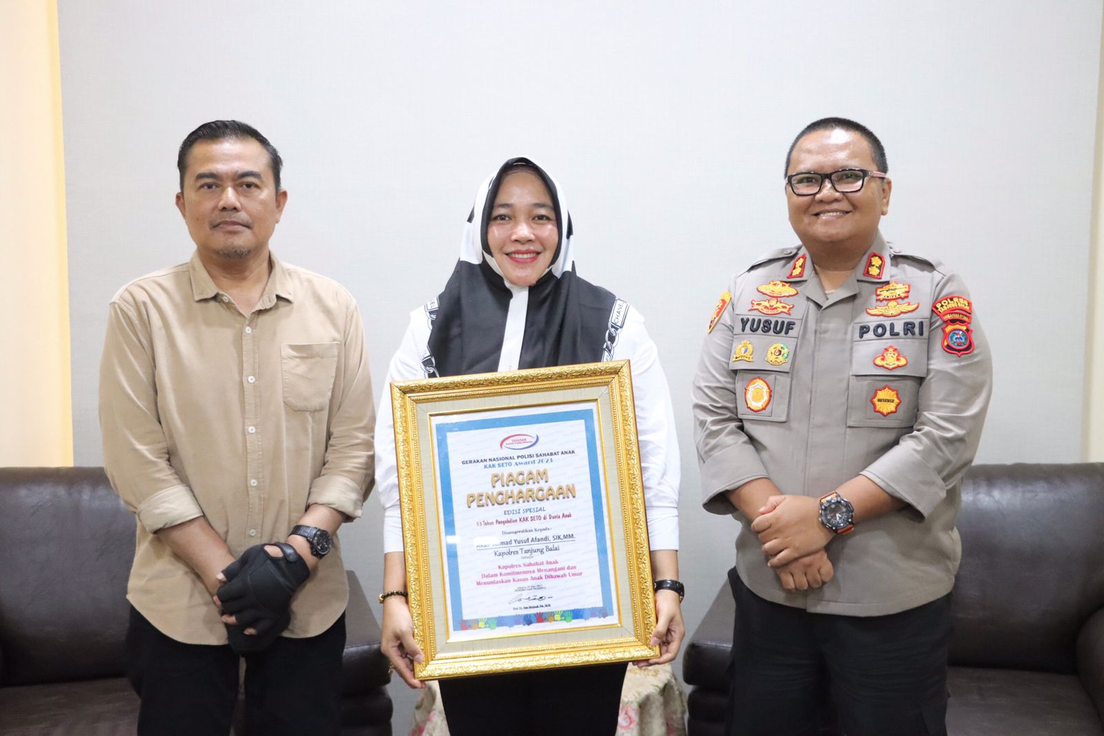 Tuntaskan Kasus BU, Kapolres Tanjung Balai Diganjar Dua Penghargaan