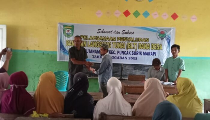 499 KPM Terima BLT DD Di Puncak Sorik Marapi