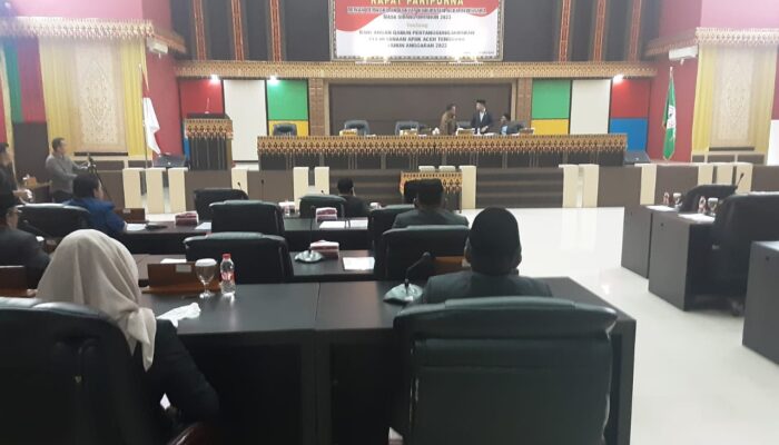 Sidang Paripurna PP APBK 2022 Gagal, 12 Anggota DPRK Agara Absen