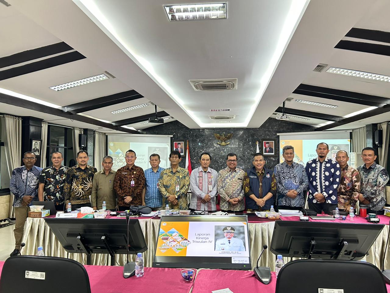 Pj. Bupati Aceh Utara Ikuti Evaluasi Itjen Kemendagri