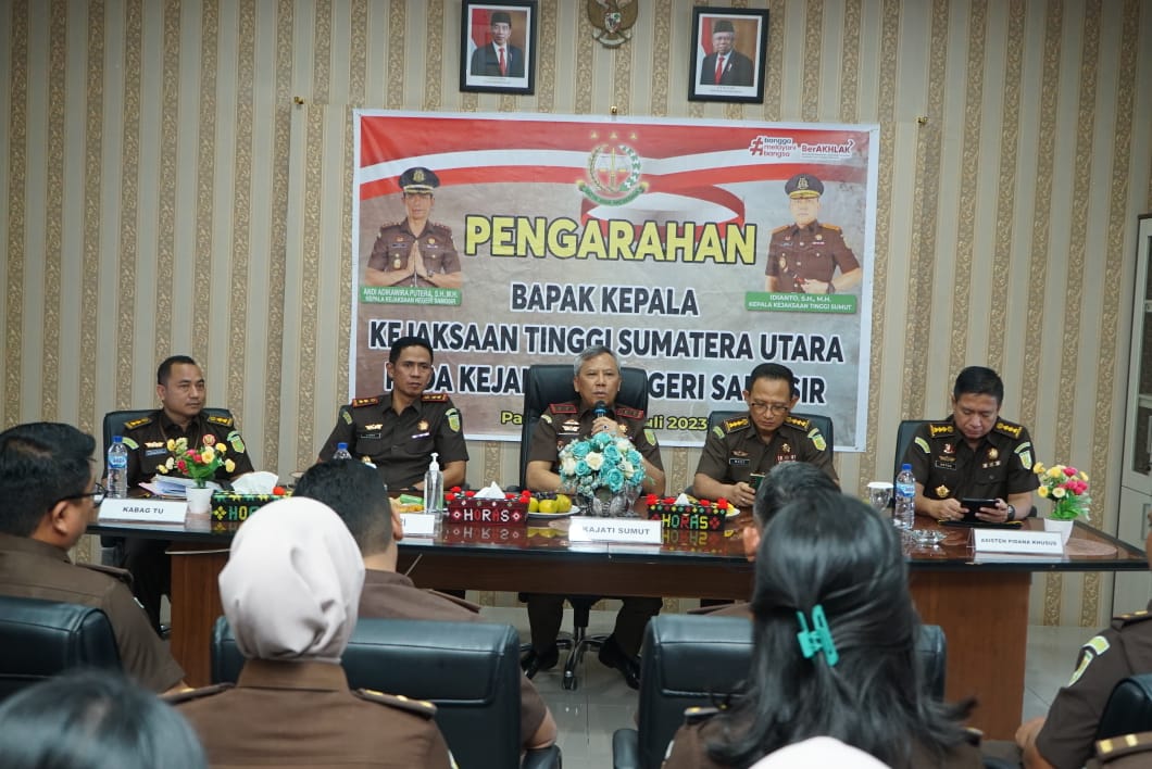 Kajati Sumut Kunker Ke Kejari Samosir, Ajak Jajaran Layani Masyarakat Dengan Profesional Dan Jaga Integritas