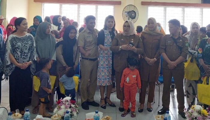 Dinas P3APM P2KB Kota Medan Dan RSU Sri Ratu Beri PMT Bagi Anak Beresiko Stunting