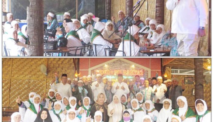 Rindu Masakan Kampung, Wakil Bupati Taufik Ajak Jemaah Haji Cicipi Kuliner Asahan Di Medan