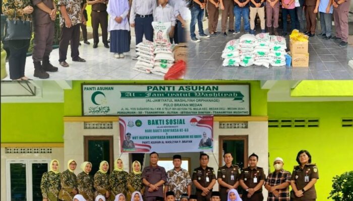 Kejari Medan Bersama Forwakum Gelar Donor Darah Dan Salurkan Sembako