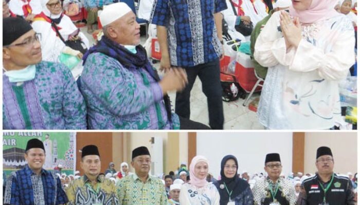 Kumandang Azan Sambut Kedatangan Jemaah Kloter 17 Di Asrama Haji Medan
