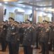 Kajati Sumut dan jajaran mengikuti upacara peringatan Hari Bhakti Adhyaksa (HBA) ke-63, di kantor Kejati Sumut. Waspada/ist