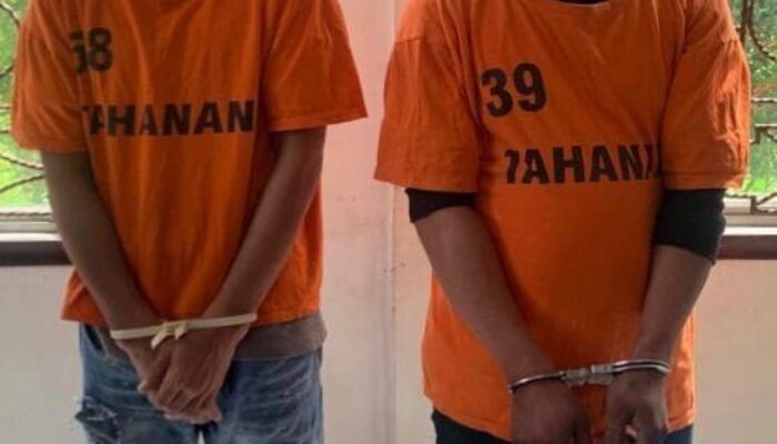 Polisi Ringkus Dua Tersangka Pengedar Narkoba Di Perdagangan
