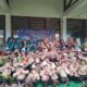 Bunda PAUD Kabupaten Batu Bara, Maya Indriasari dan TIM POKJA PAUD Dinas Pendidikan Kabupaten Batu Bara, foto bersama siswa baru UPT SDN 11 Perkebunan Sipare-pare.