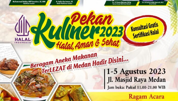 1-5 Agustus, DP MUI Medan Gelar Pekan Kuliner Halal, Aman dan Sehat