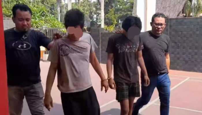Sempat Viral Curi Pagar Besi, Dua Tersangka Becak Hantu Ditangkap