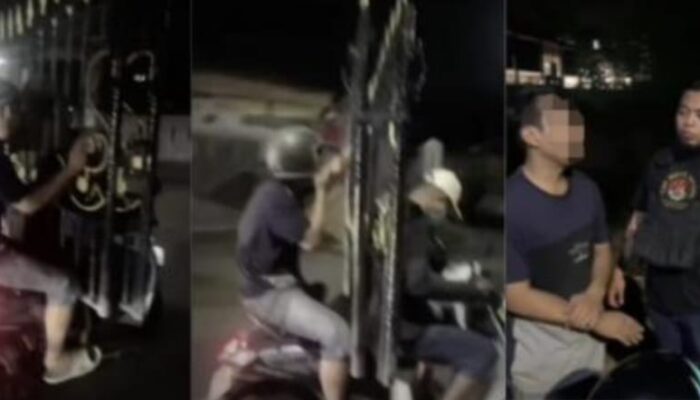 Dua Maling Pagar Ditangkap Saat Gendong Barang Bukti