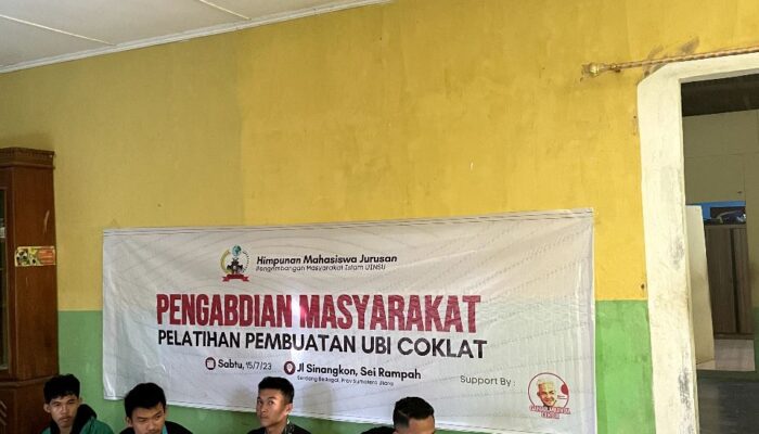 Ganjar Milenial Dukung Kegiatan Pelatihan Pembuatan Ubi Cokelat di Serdang Bedagai