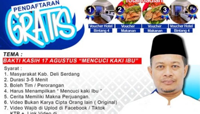 Tokoh Deli Serdang Gelar Lomba Video Kreatif Sambut HUT Ke-78 RI