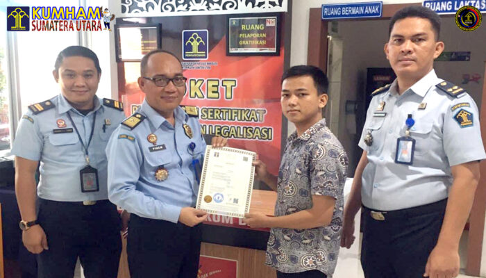 Pertama Kalinya, Kanwil Kemenkumham Sumut Layani Pencetakan Sertifikat Apostille