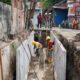 PENINGKATAN Saluran Drainase di Jalan Brigjend Katamso Kelurahan Kampung Baru Kecamatan Medan Maimun mulai dikerjakan Pemko Medan melalui Dinas SDABMBK, Rabu (19/7). Waspada/Ist