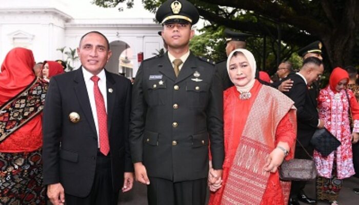 Gubsu Bangga Putranya Dilantik Jadi Perwira TNI