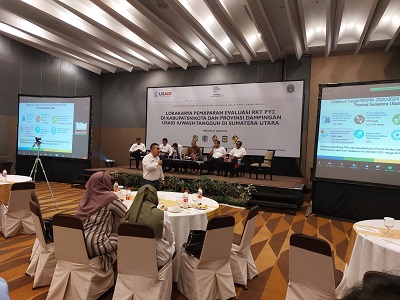 SITUASI Lokakarya pemaparan evaluasi rencana kerja tahunan (RKT) tahun proyek ke 2 yang difasilitasi USAID AIUWAS Tangguh. Waspada/Ist